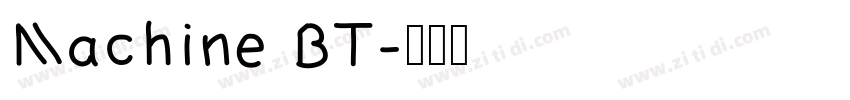 Machine BT字体转换